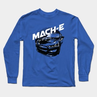 Retro Sun Mustang Mach-E Long Sleeve T-Shirt